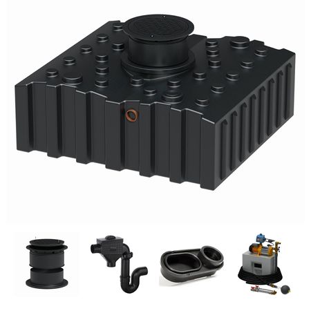 FFT4000K4 Florantia Flachtank 4000 Liter Komfort IV Set